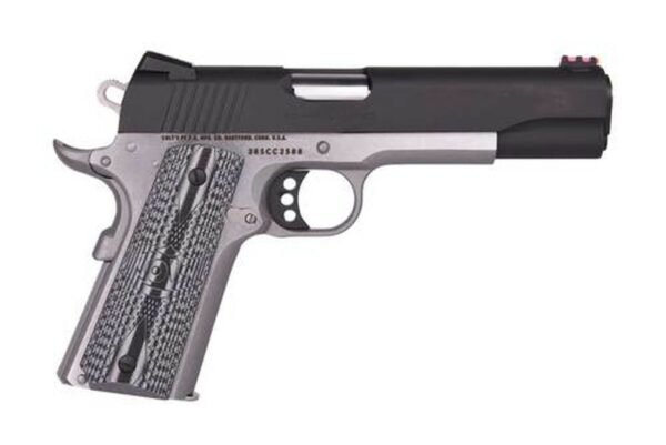 Colt Competition Govt 38 Super, 5" Barrel, Black Slide, SS Framel, 9rd Mag