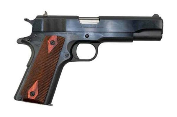 Colt 1911 Government .38 Super, 5" Barrell, Wood Grips, Blued, 9rd