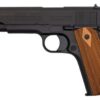 Colt's Manufacturing Military Retro Reproduction, Full Size 1911, 45ACP, 5" Barrel, Steel Frame, Matte Blued Finish, Wood Grips, Fixed Sights, Original Rollmarks, Limited Production, 7Rd, 1 Magazine