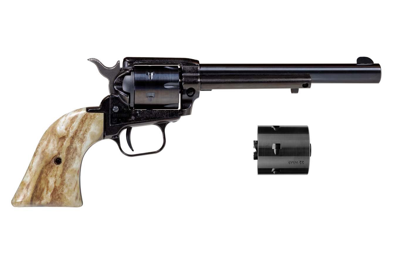 Rough Rider 22 LR/22 WMR Rimfire Combo Revolver with Stag Handle - Firearms | The Gun Shop