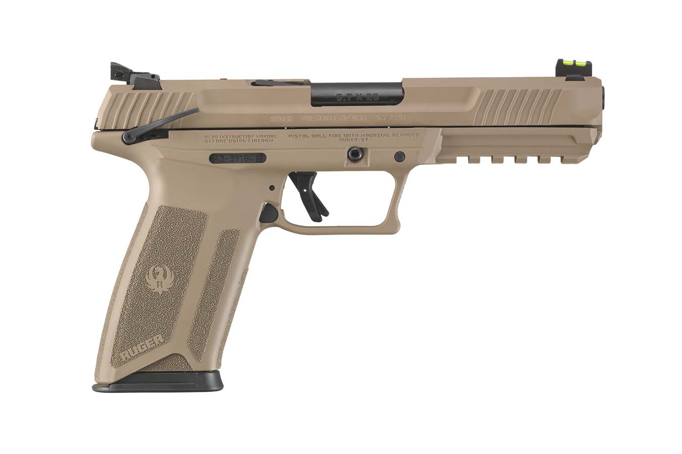 Ruger-57 5.7x28mm Full-Size Pistol with Davidsons Dark Earth Finish - Firearms | The Gun Shop