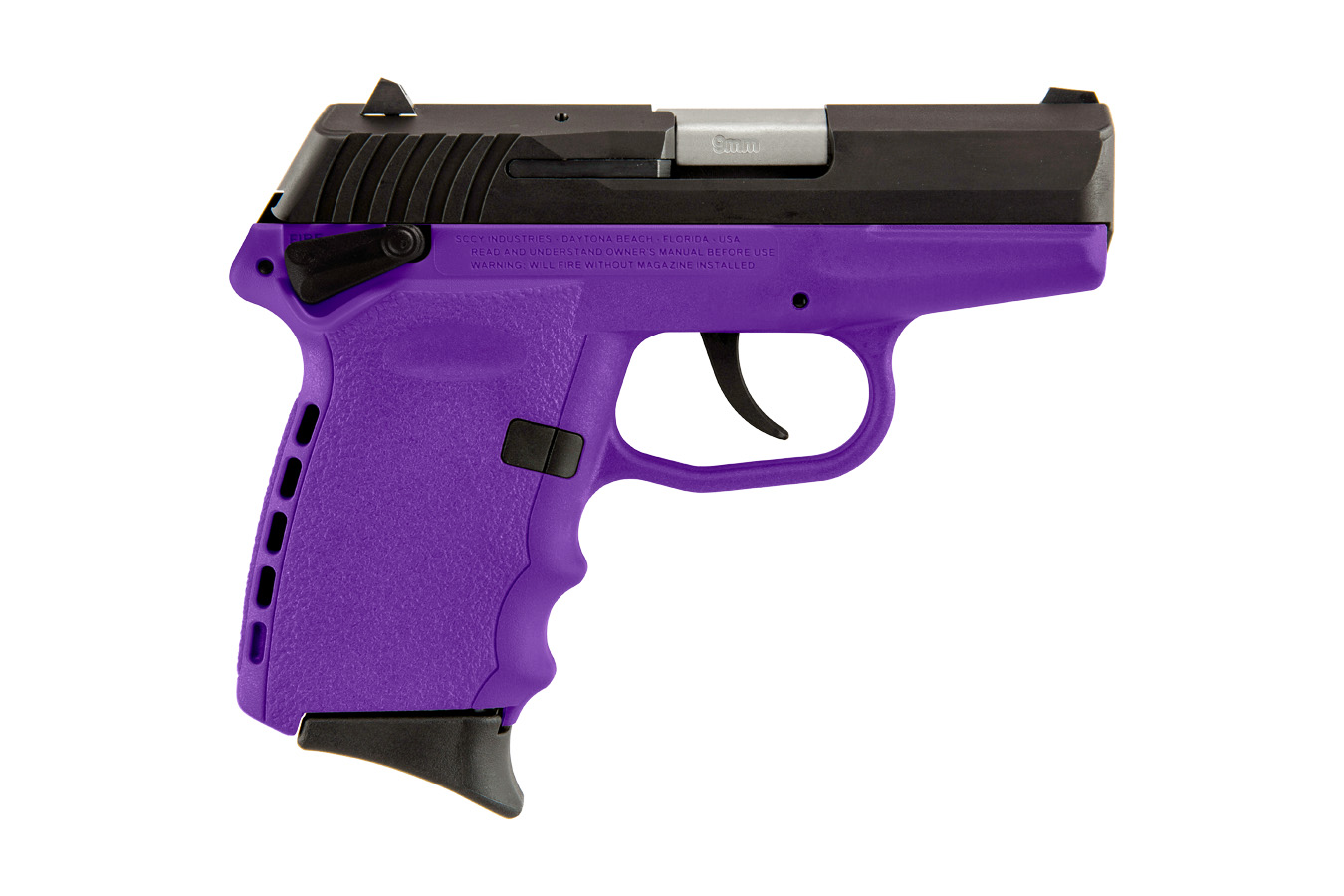 CPX-1 9mm Pistol with Purple Polymer Frame and Manual Safety