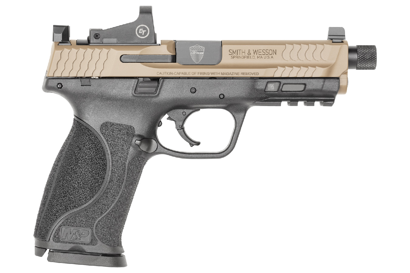 MP9 M2.0 9mm Spec Series Optics/Suppressor Ready with Crimson Trace CTS-1500 Red Dot Optic, Knife and Challenge Coin - Firearms | The Gun Shop