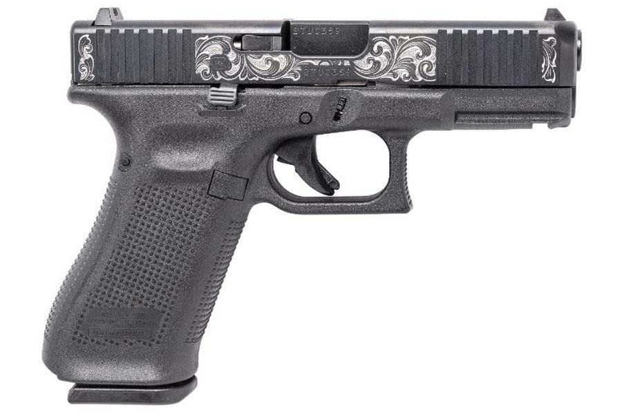 45 9mm Pistol with Engraved Slide - Firearms | The Gun Shop