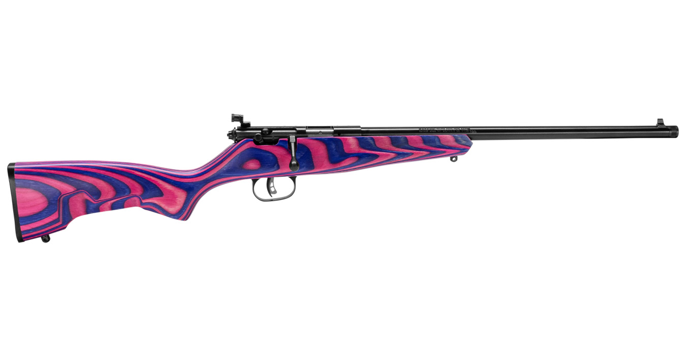 Rascal Minimalist 22LR Bolt Action Rimfire Rifle with Pink/Purple Hybrid Stock - Bolt-Action Rimfire Rifles | The Gun Shop
