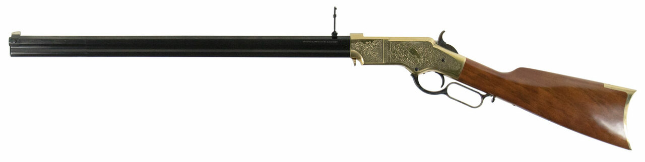Taylor's 1860 .44-40 Win, 24" Barrel, Walnut, Blued, Engraved Brass, 13rd