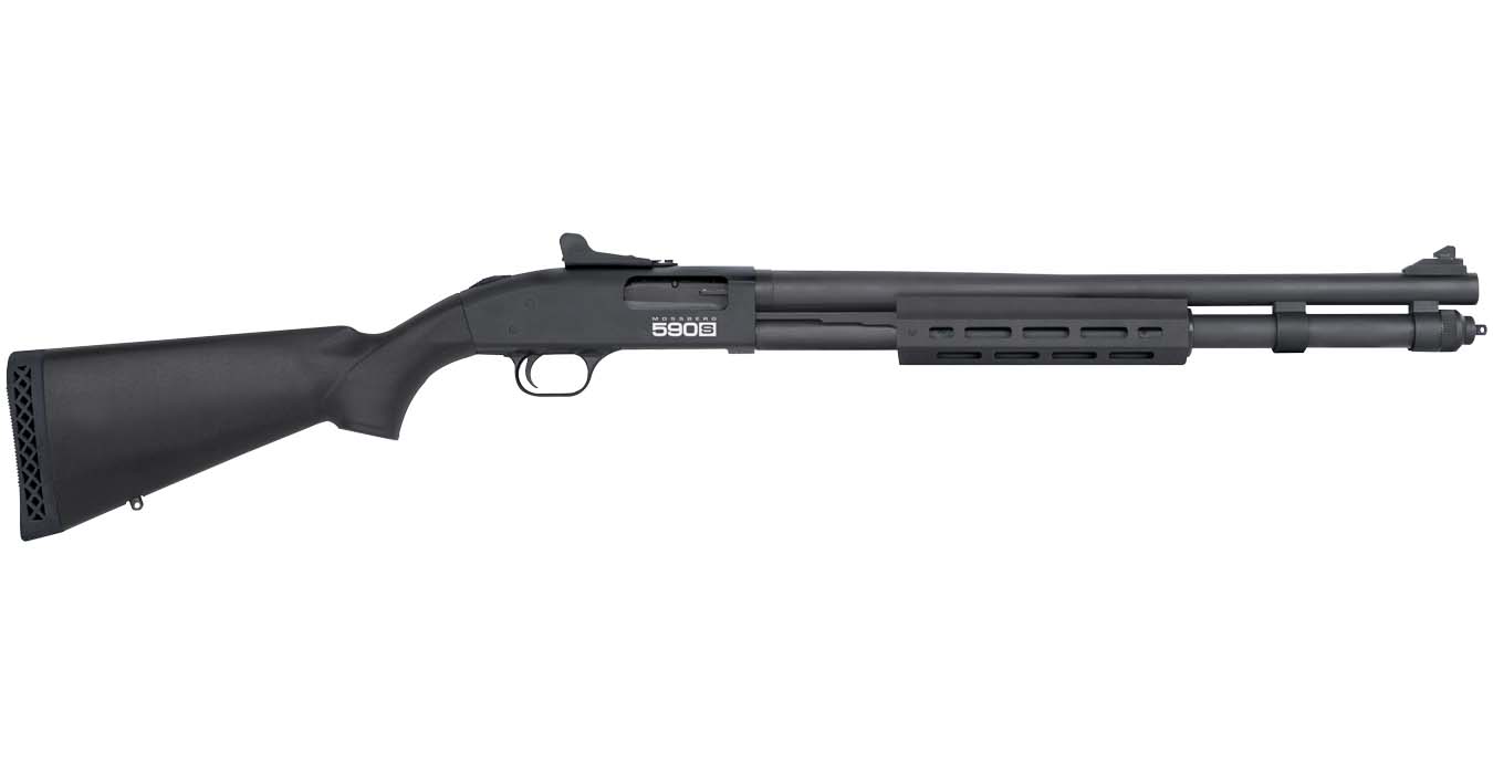 590S Tactical 12 Gauge Pump-Action Shotgun with Black Synthetic Stock and Ghost Ring Sight - Firearms | The Gun Shop