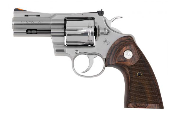 Python .357 Magnum DA/SA Revolver with 3 Inch Barrel and Stainless Steel Finish - Firearms | The Gun Shop
