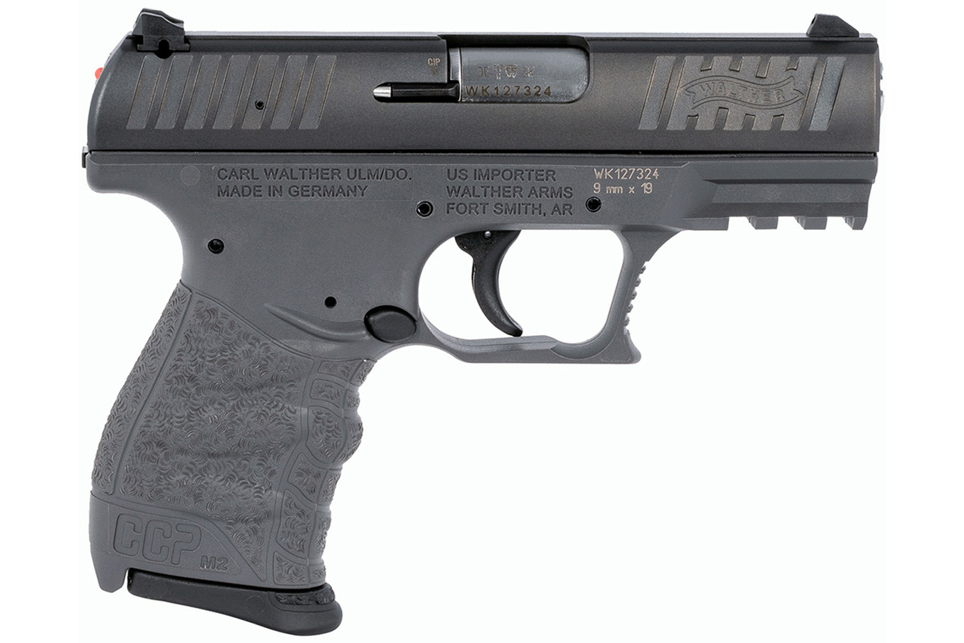 CCP M2 9mm Pistol with Tungsten Gray Grip Frame