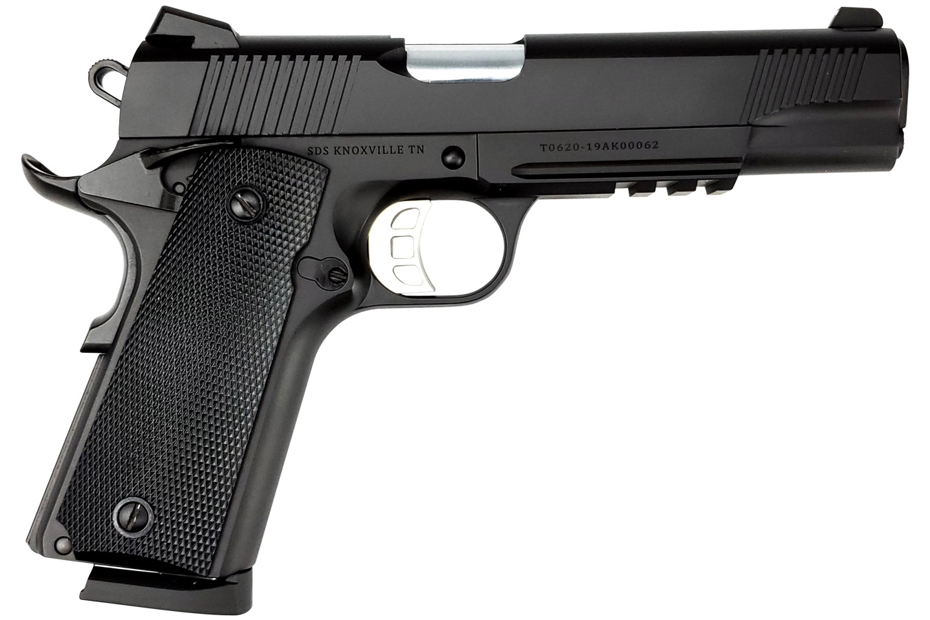 1911 Duty 45 ACP Pistol with 5 inch Barrel and Black Cerakote Finish