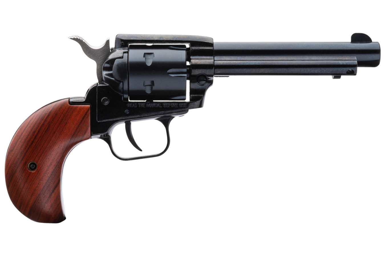 Rough Rider 22 LR/WMR Revolver with 4.75 inch Barrel and Cocobolo Bird Head Grips