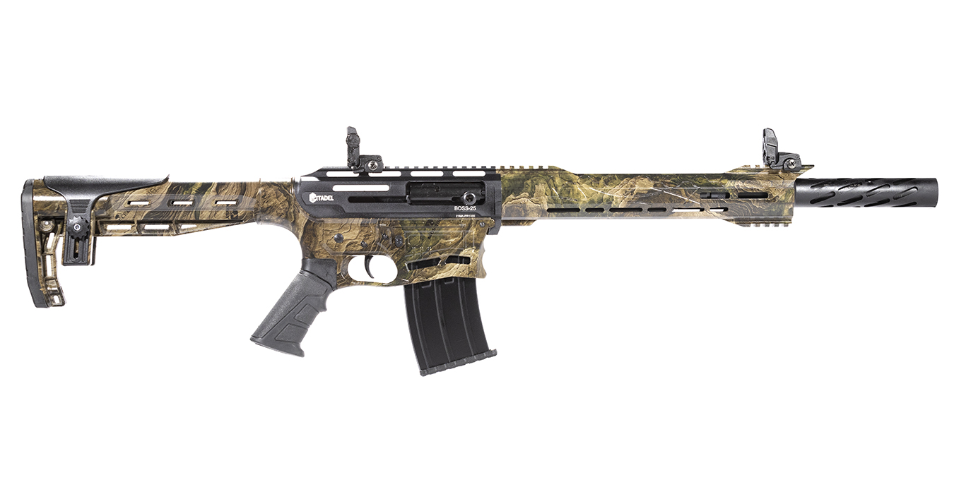 Boss-25 12 Gauge AR-Style Semi-Automatic Shotgun with Mossy Oak Camo Finish - Firearms | The Gun Shop