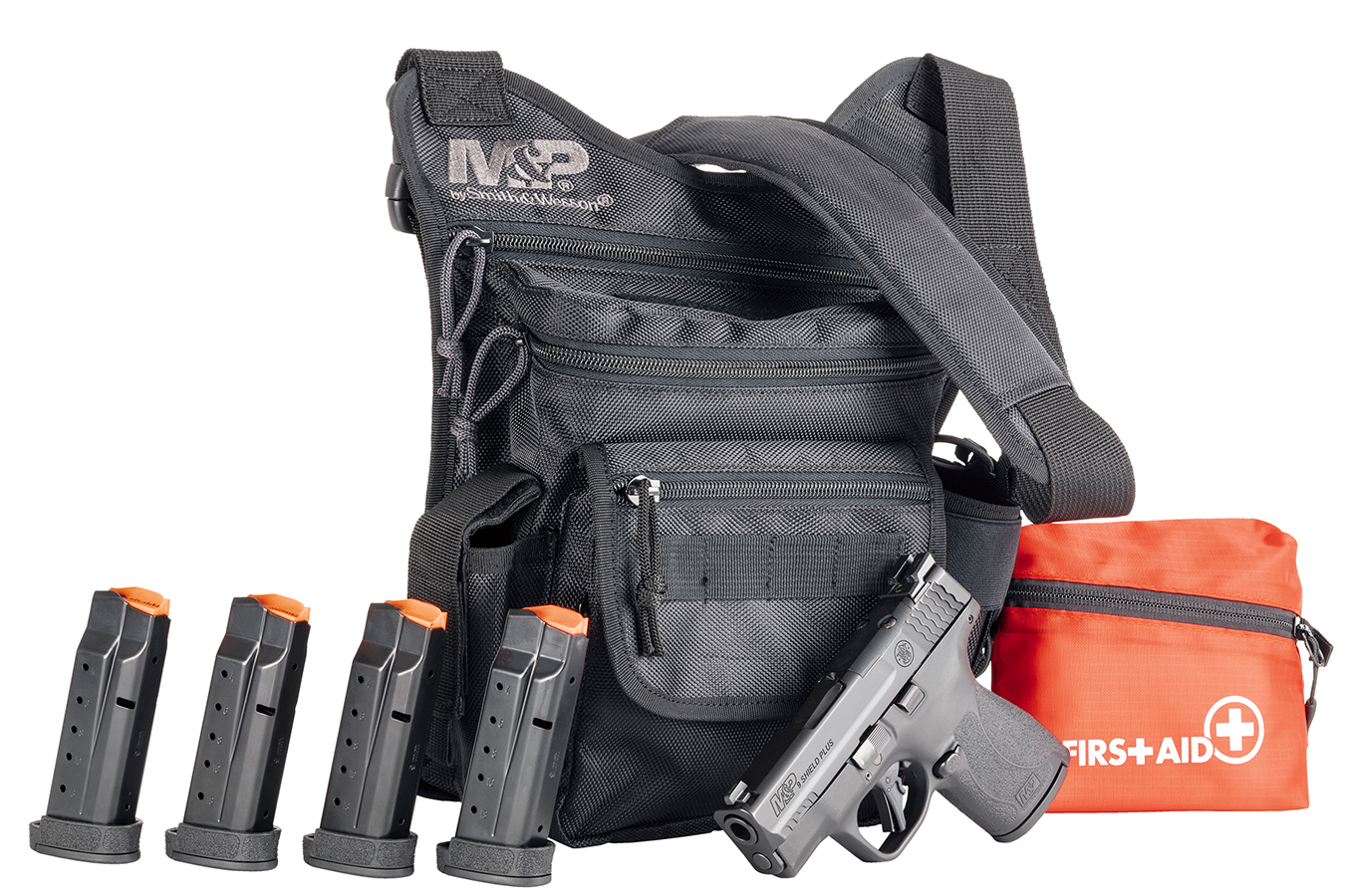 MP9 Shield Plus 9mm Optics Ready Bug Out Bundle with Five Mags, First Aid Kit and Bug Out Bag - Firearms | The Gun Shop