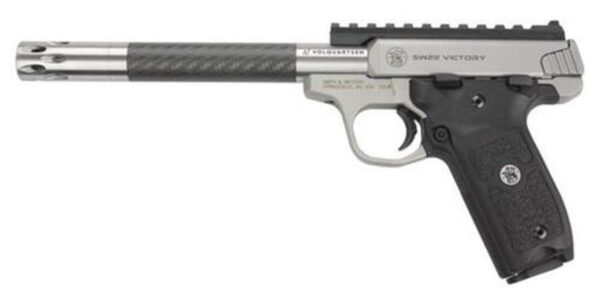Smith & Wesson Victory Pistol 22LR, Volquartsen Carbon Barrel, Comp Installed, 2 Mags