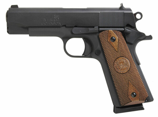 Iver Johnson 1911 Falcon Commander 70 Series .45 ACP, 5" Barrel, Walnut Grip, Blued, 8rd