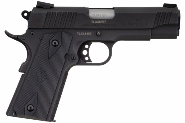Taurus 1911 Commander 9mm, 4.20" Barrel, Checkered Grip, Black, 9rd