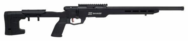Savage B22 Magnum Precision, 22 WMR, 18" Threaded Barrel, Black Color, Black MDT Chassis, 10Rd, Detachable Box Magazine, AccuTrigger