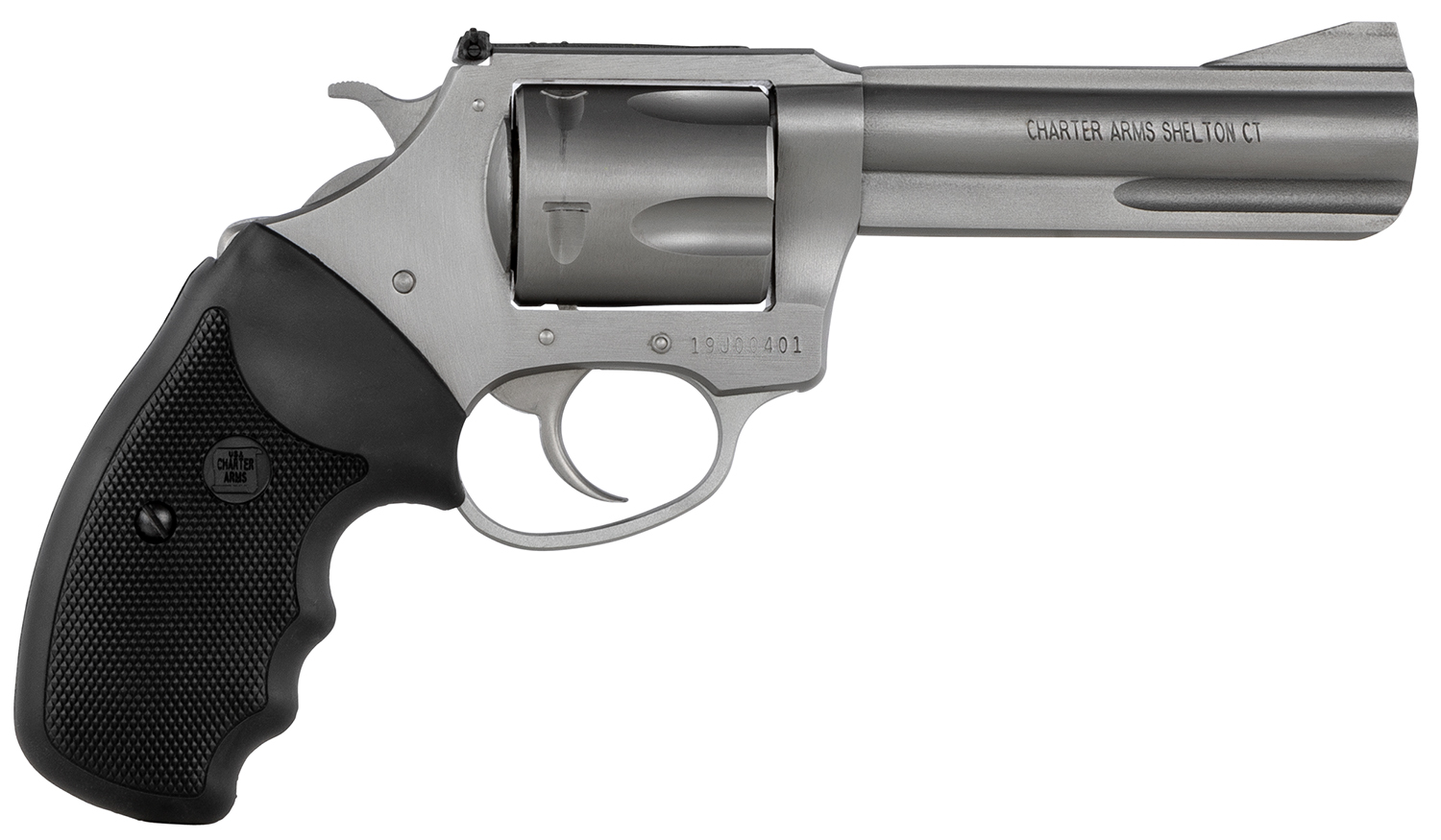 Charter Arms Pitbull .40 S&W 4.2″ 5rd Stainless Revolver - revolvers | The Gun Shop