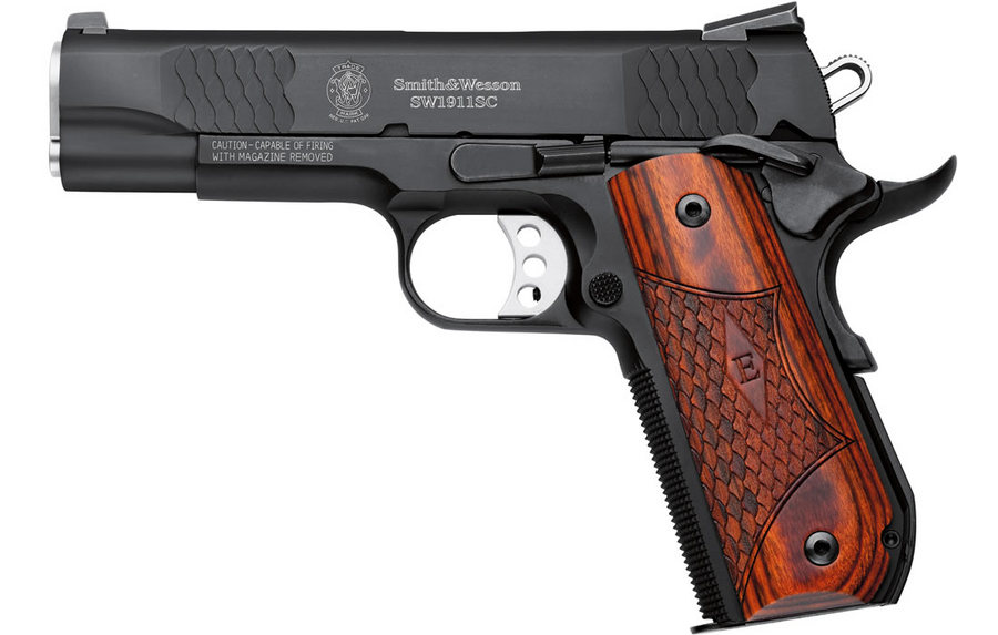 SW1911SC 45 ACP E-Series Centerfire Pistol with Round Butt - Firearms | The Gun Shop