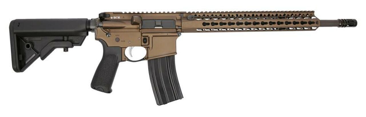 BCM RECCE-16, .223/5.56, 16", 6-Position Stock, Bronze