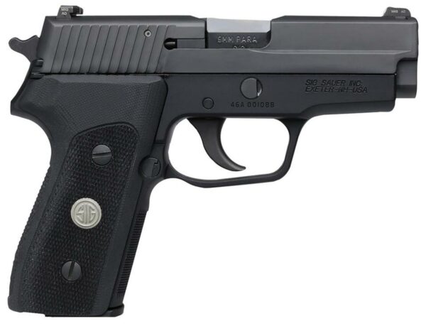 SIG P225 A1 9mm, 3.6", Nitron, SA/DA, CS Black, G10 Grip Black, 2x8rd Mags