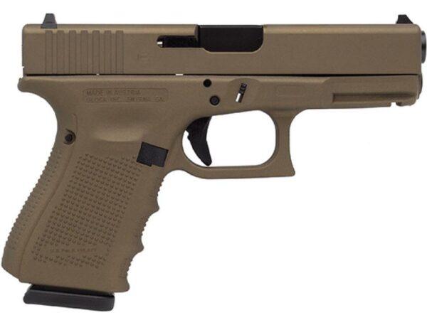 Glock 19 Gen4 9MM 4" Barrel Burnt Bronze Cerakote 15rd Mag