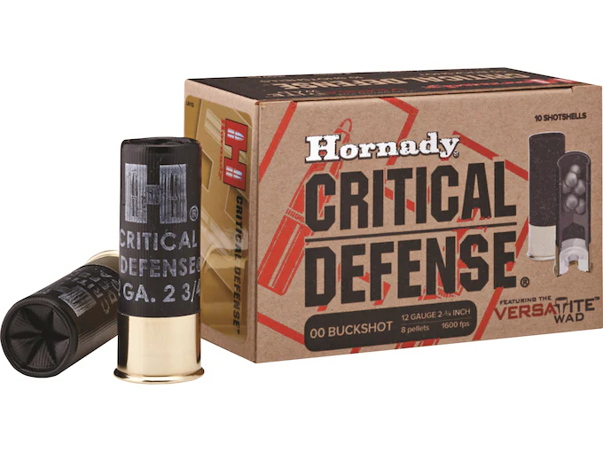 Hornady Critical Defense 12 Gauge Buckshot Ammo 2-3/4″ - 3 Gun Competition | The Gun Shop