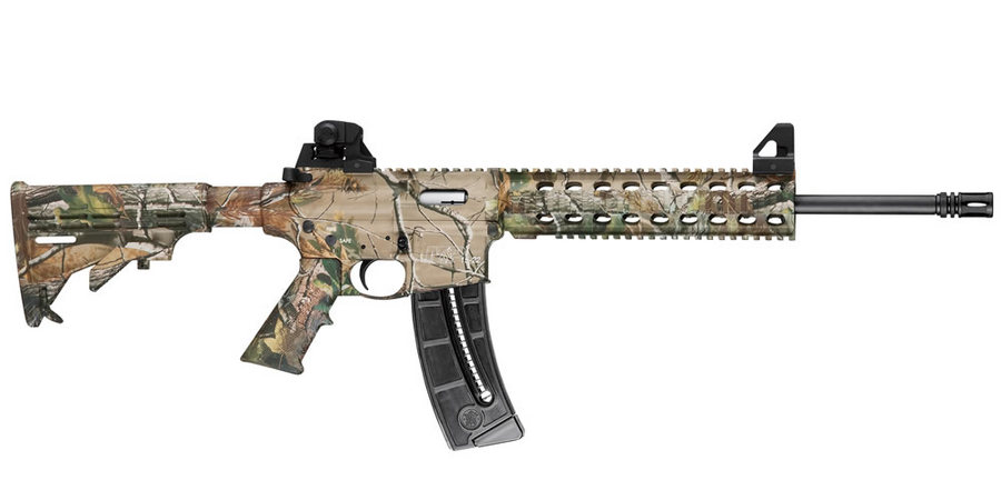 MP15-22 22 LR Semi-Auto Rimfire Rifle with Realtree APG HD Camo Stock