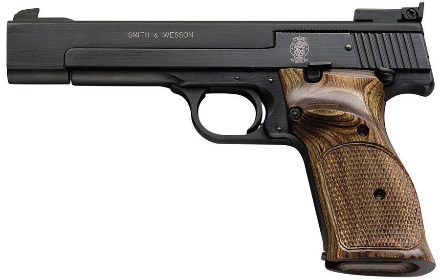 Model 41 22 LR Rimfire Pistol 5.5-inch with Wood Target Grips - Firearms | The Gun Shop