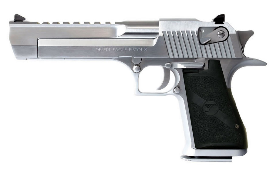 Desert Eagle 44 Magnum Pistol with Brushed Chrome Finish - Firearms | The Gun Shop