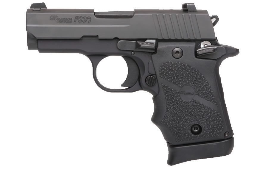P938 9mm Centerfire Pistol with Black Rubber Grip