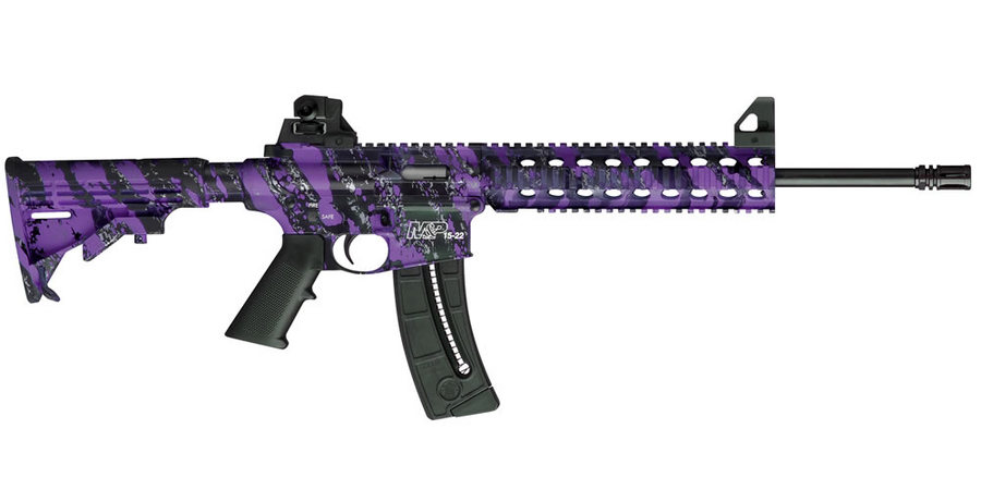 MP15-22 22 LR Purple Platinum Semi-Auto Rimfire Rifle - Firearms | The Gun Shop