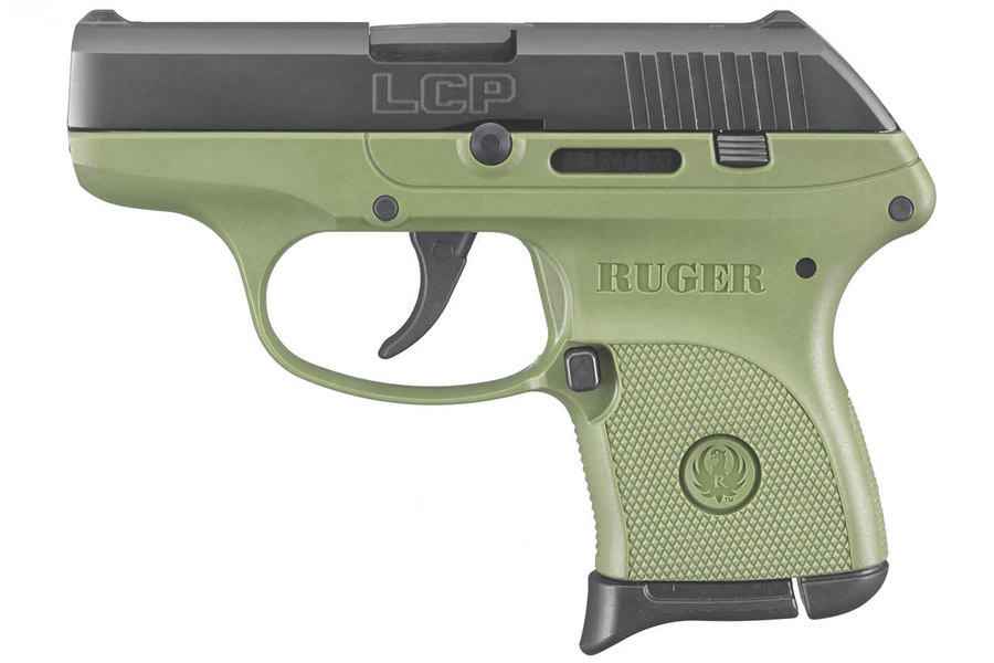 LCP 380ACP Centerfire Pistol with OD Green Grip Frame - Firearms | The Gun Shop
