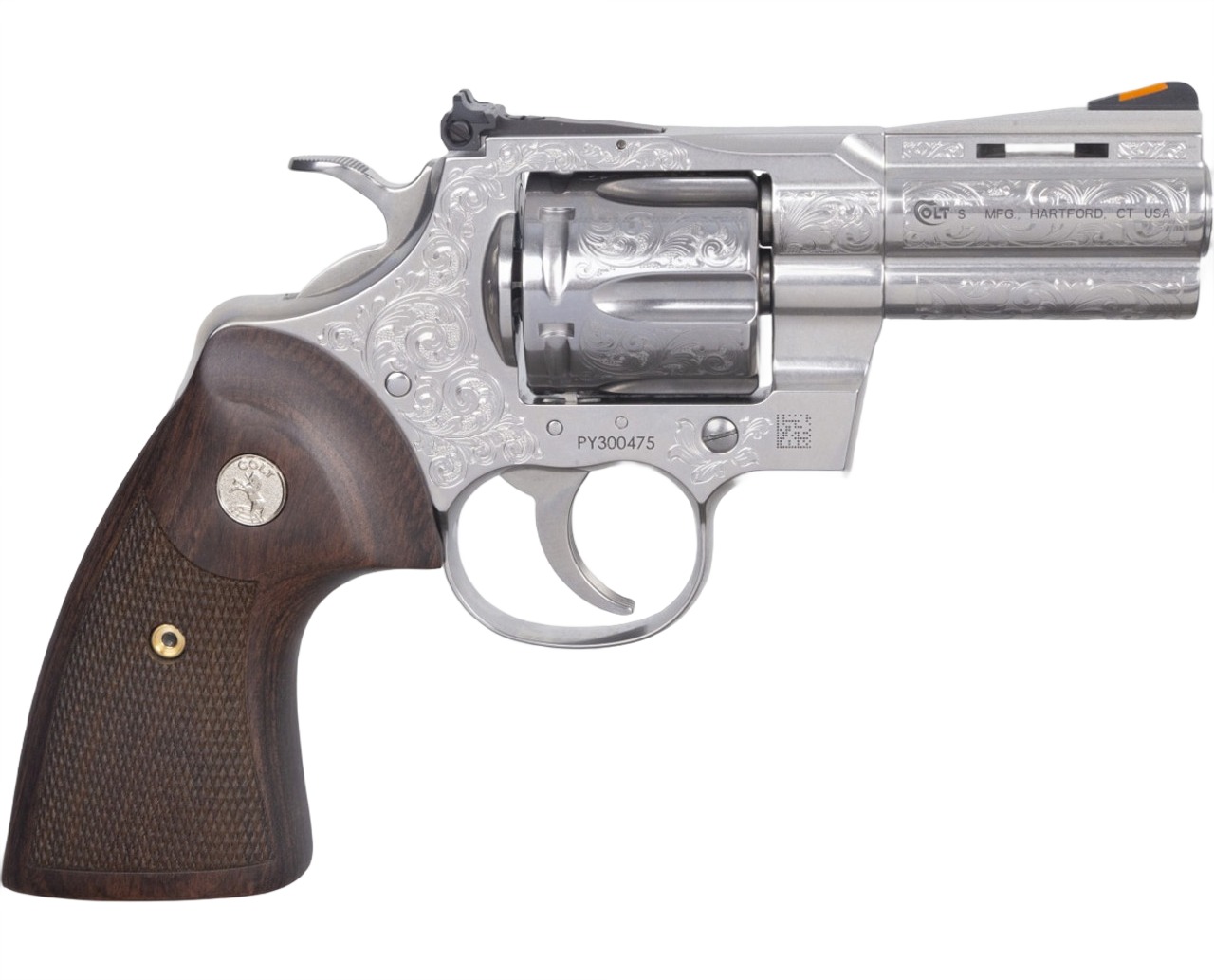 Colt Python SP3WS-SE 357 3 SS/WL Engraved - revolvers | The Gun Shop
