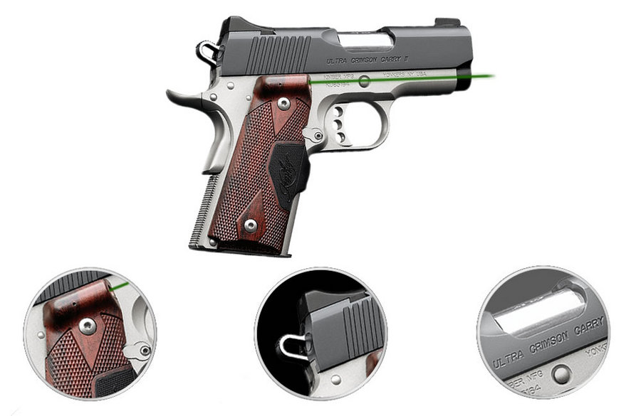 Ultra Crimson Carry II 45 ACP 1911 Pistol with Green Crimson Trace Lasergrip - Firearms | The Gun Shop