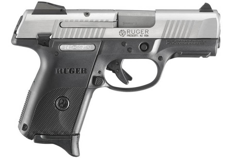 SR9C Compact 9mm Stainless Centerfire Pistol with 3 Mags