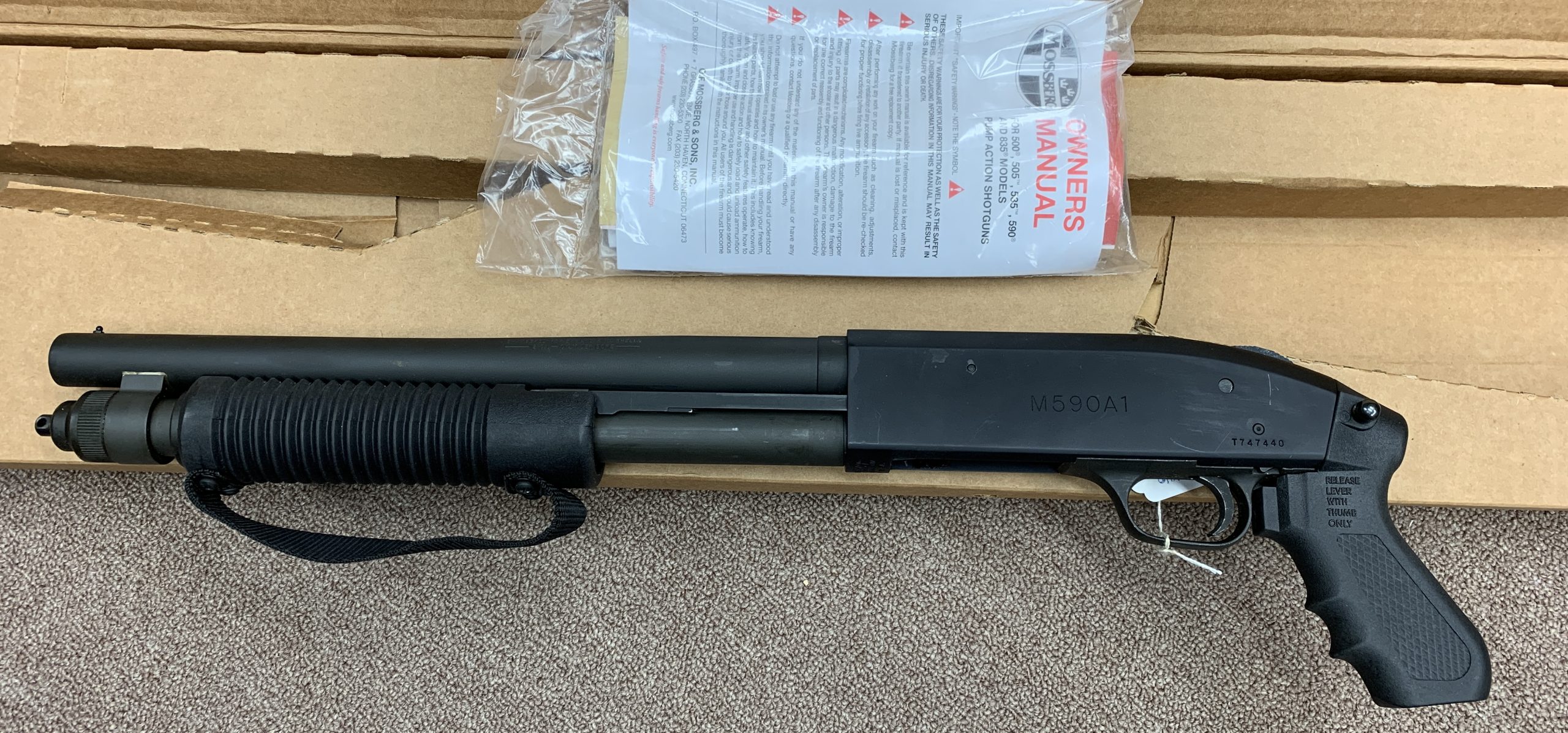 Mossberg 590A1 AOW like new in original box - Machine Guns | The Gun Shop
