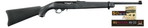 Ruger 10/22 50th Anniversary Collector's Series 22LR 18.5" Fiber Optic Sight, 10 Rd Mag
