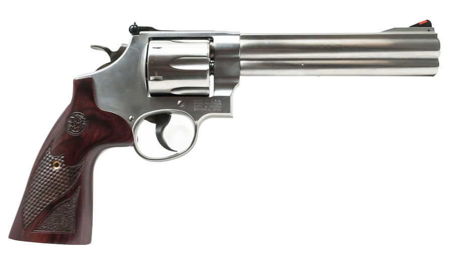 629 Deluxe 44 Magnum Revolver with Textured Wood Grips - Firearms | The Gun Shop