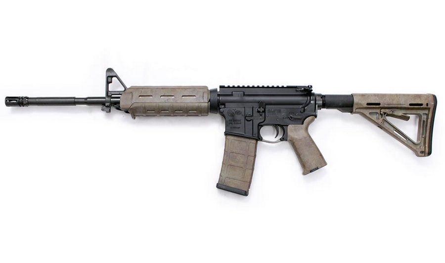 M4 Carbine 5.56x45 NATO Magpul Bounty Hunter Camo Rifle - Firearms | The Gun Shop