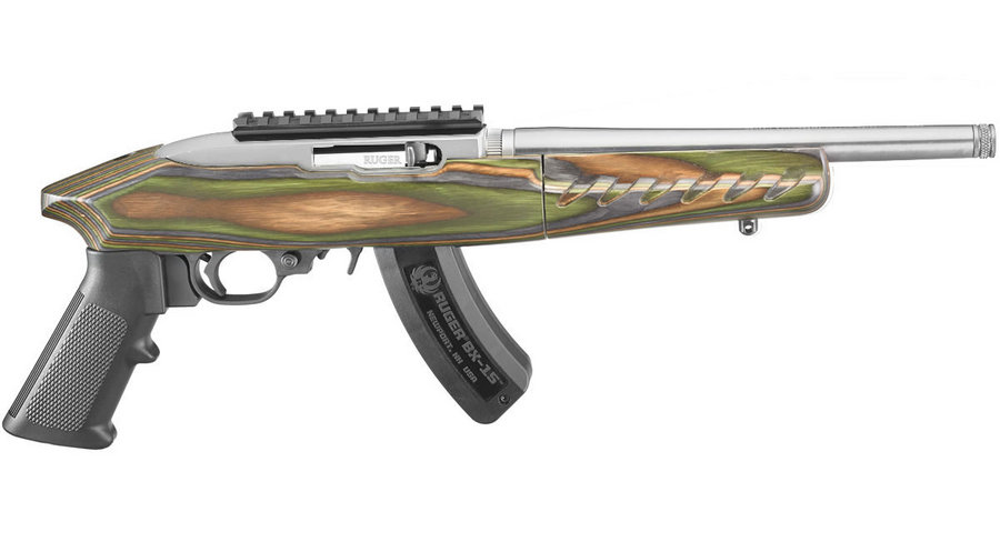 Stainless 22 Charger Takedown 22 LR with Green Mountain Laminate Stock - Firearms | The Gun Shop