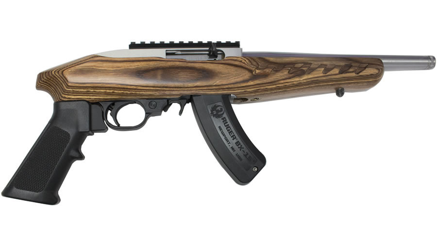 Stainless 22 Charger 22 LR Rimfire Pistol with Brown Laminate Stock - Firearms | The Gun Shop