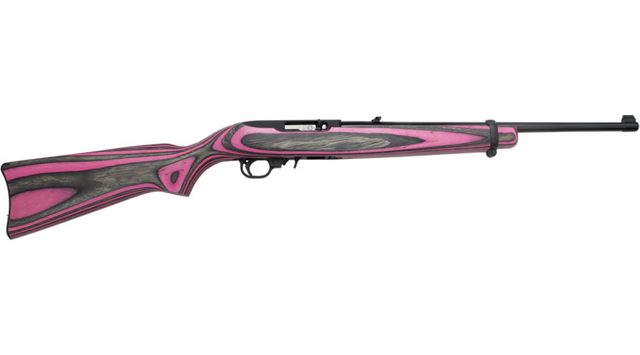 10/22 22 LR Rimfire Carbine with Pink and Black Laminate Stock - Firearms | The Gun Shop