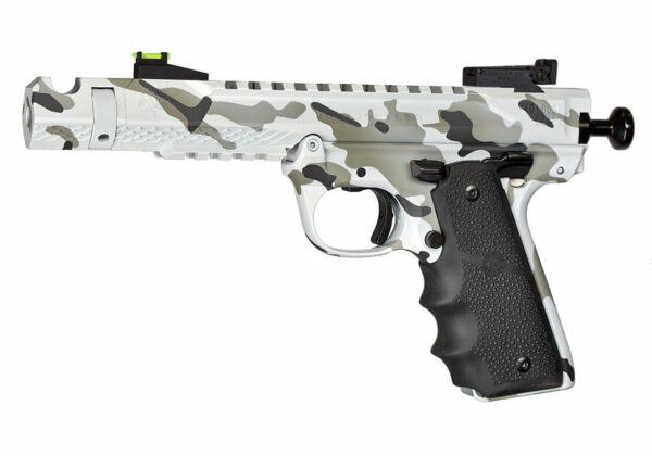 Volquartsen Black Mamba .22 LR, 4.5" Barrel, Hi-Viz Front & Target Rear, Arctic Camo