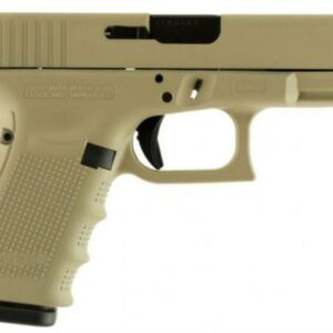 Glock 19 Gen4 9MM Cerakote Desert Tan 15 Round Magazines