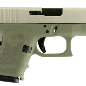 Glock G26 9mm, 3.5", 10rd, Forest Green Frame, Stainless Steel Slide