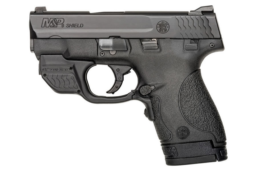 MP9 Shield 9mm Centerfire Pistol with Green Crimson Trace Laserguard - Firearms | The Gun Shop