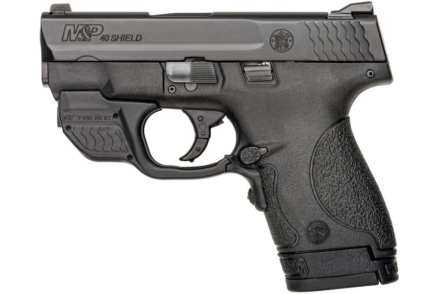 MP40 Shield 40 S&W Centerfire Pistol with Green Crimson Trace Laserguard - Firearms | The Gun Shop