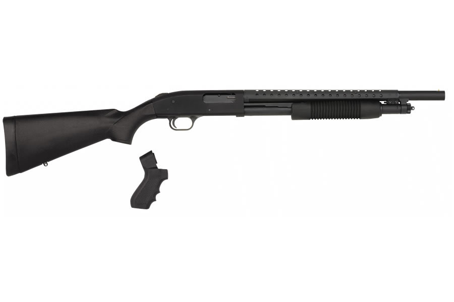 500 12 GA Pump-Action Shotgun Parkerized with Pistol Grip - Firearms | The Gun Shop