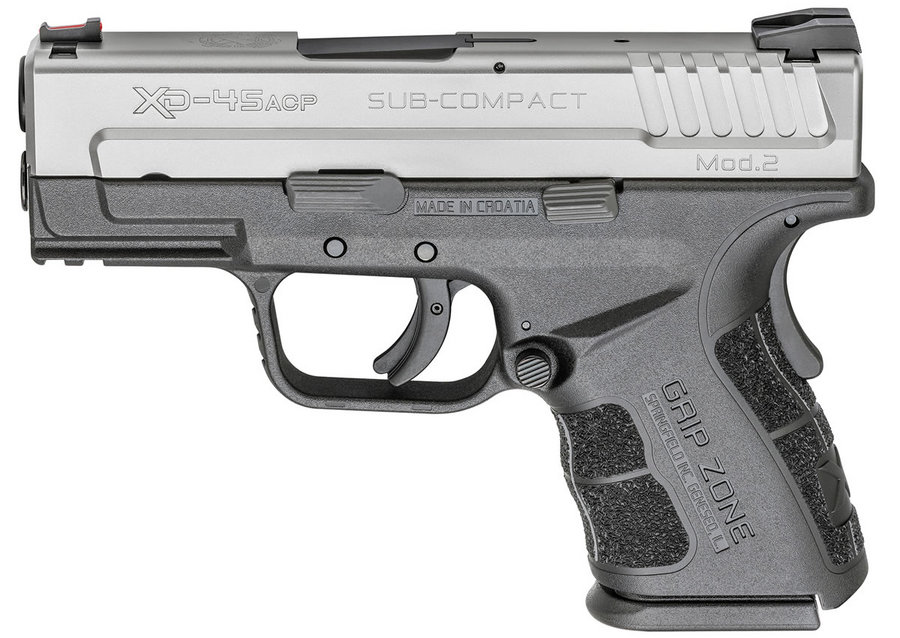 XD Mod.2 45ACP Sub-Compact Bi-tone Essentials Package with GripZone - Firearms | The Gun Shop